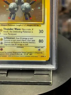Magneton Holo 9/102 (Wizard, Pokemon 1999) ** PSA Graded 6 ** - Image 3