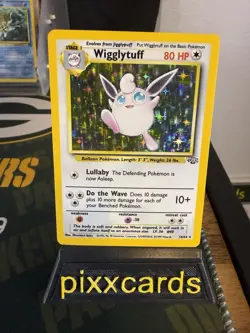 Pokemon Wigglytuff Jungle Holo Rare 16/64 - Image 1