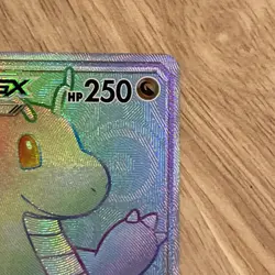 Dragonite GX Rainbow Rare SM156 Black Star Promo 2018 Holo Pokemon Card TCG - Image 4