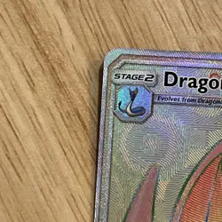 Dragonite GX Rainbow Rare SM156 Black Star Promo 2018 Holo Pokemon Card TCG - Image 5