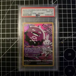 2019 Pokemon Sun & Moon Cosmic Eclipse Koffing FA Secret Rare 243/236 PSA 10 - Image 1