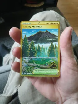 Pokemon TCG SV08 Surging Sparks 250/191 Gravity Mountain Trainer Secret Rare - Image 2