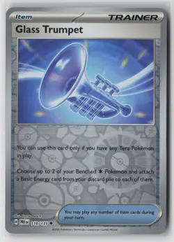 Glass Trumpet (Poke Ball Pattern) 110/131 Holo Uncommon Prismatic Evolutions LP - Image 1