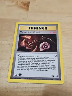 Mysterious Fossil 1st Edition 62/62 Common Fossil Set 1999 Pokemon Card ¿ - Image 1