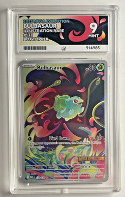 Pokemon TCG - Bulbasaur - Mega Evolution - 133/132 Stamped Box Topper Ace 9 Mint - Image 2