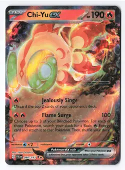 Chi-Yu ex - 040/193 - Pokemon Paldea Evolved Double Rare Holo NM - Image 1