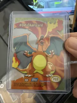 Pokemon TCG Charizard 06 TOPPs blue label Acetate Card PC3 A109 - Image 2