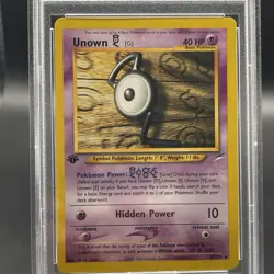 Pokemon TCG 1st Edition Unown (G) 27/105 Neo Destiny Non-Holo Rare Vintage PSA 3 - Image 3