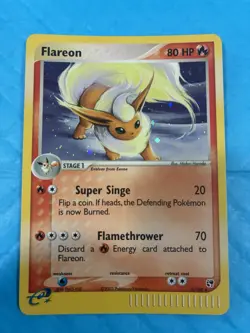 🥇Flareon Holo EX Sandstorm Card 5/100 HP Pokemon TCG - Image 1