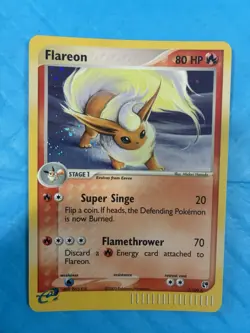 🥇Flareon Holo EX Sandstorm Card 5/100 HP Pokemon TCG - Image 2