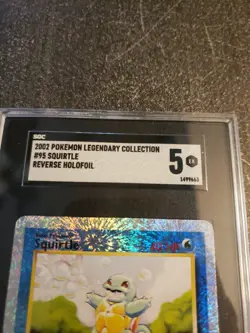 2002 Pokemon Legendary Collection #95 Squirtle Reverse Holofoil SGC 5 - Image 2