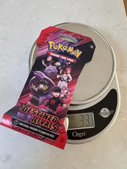 Pokemon Destined Rivals HEAVY 33g! Sleeved Booster -Possible GODU - Image 1