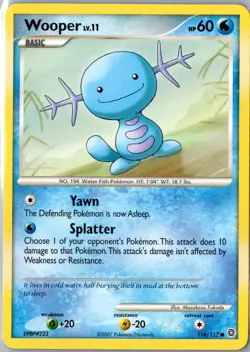 WOOPER 118/132 COMMON SECRET WONDERS POKEMON MP - Image 1