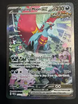 Roaring Moon EX Sir 251/182 Paradox Rift Pokemon TCG Pack Fresh NM - Image 1