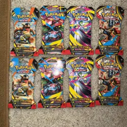 Pokemon TCG Mega Evolution Sleeved Boosted Pack Art Bundle X2 - Image 1