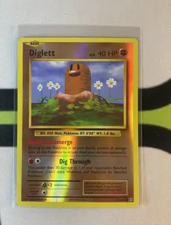 Diglett 55/108 Reverse Holo Pokemon Evolutions NM/M - Image 1