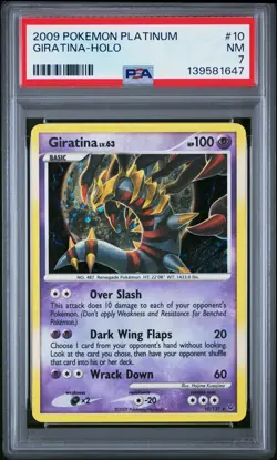 2009 POKEMON PLATINUM #10 GIRATINA-HOLO PSA 7 - Image 1