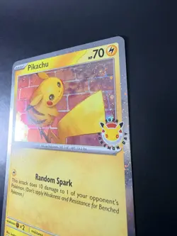 Pokemon Pikachu 051/162 Promo Stamped 2026 Pokemon Day Awesome TAIL SWIRL! - Image 2