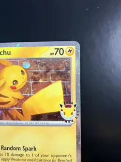 Pokemon Pikachu 051/162 Promo Stamped 2026 Pokemon Day Awesome TAIL SWIRL! - Image 3