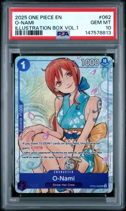 One Piece Illustration Box Vol 1 & 2 Sequential PSA 10 Nami Boa Blk Maria Yamato - Image 2