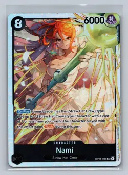 Nami OP15-086 Super Rare Adventure on Kami's Island One Piece NM - Image 1