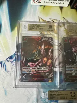 One Piece TCG OP 13 Five Elders Demon God Pack BGS 10 9.5 Warcury Nusjuro Mars + - Image 2