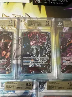 One Piece TCG OP 13 Five Elders Demon God Pack BGS 10 9.5 Warcury Nusjuro Mars + - Image 3