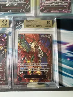 One Piece TCG OP 13 Five Elders Demon God Pack BGS 10 9.5 Warcury Nusjuro Mars + - Image 5