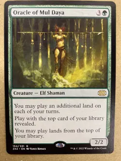 MTG 1x Oracle of Mul Daya 154 Double Masters 2022 Magic the Gathering Card x1 NM - Image 1