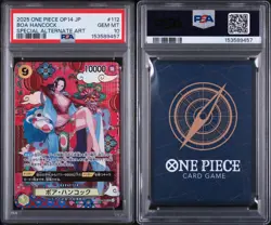 2025 ONE PIECE JPN OP14-THE AZURE SEA'S SEVEN #112 BOA HANCOCK PSA 10 - Image 3