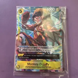 Monkey.D.Luffy Illustration Box Vol. 3 OP07-109 SR Foil One Piece Promo Sealed - Image 1