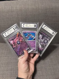 Bundle 3 MewTwo Pokemon Card Slabs Bundle RKT Graded - Image 1