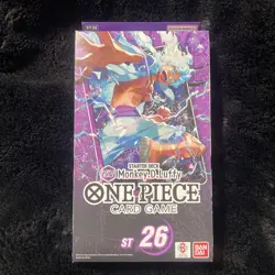 One Piece Card Game ST-26 Purple/Black Monkey.D.Luffy Starter Deck Sealed EN - Image 1