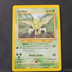 Scyther Unlimited 55/105 Neo Destiny LP Pokemon Card - Image 1