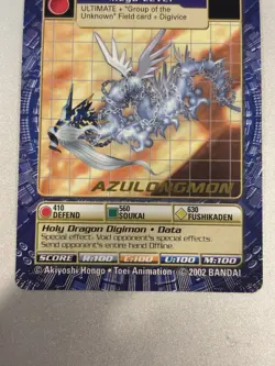 Digimon Card Azulongmon BO-236 Digi Battle Series 5 Gold Text, NM - Image 3