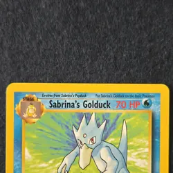 Sabrina’s Golduck 1st Edition 30/132 Gym Challenge WOTC Pokemon Card LP - Image 5