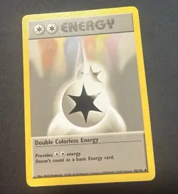 Double Colorless Energy 96/102 Base Set Uncommon Regular Pokemon TCG Card 1999 - Image 1