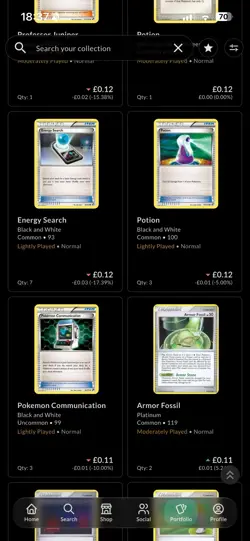 Small Vintage Pokemon Card Collction Job Lot Bundle 99 Cards - £23 Value - Image 5