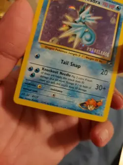 Misty’s Seadra 9/132 Holo Prerelease Gym Heroes 1999 Pokemon Card - Image 3