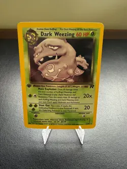Dark Weezing 1st Edition Holo Rare Near Mint/LP | 14/82 Team Rocket Pokemon Card - Image 1