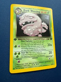 Dark Weezing 1st Edition Holo Rare Near Mint/LP | 14/82 Team Rocket Pokemon Card - Image 5
