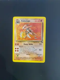 Pokemon TCG Kabutops Fossil Card 24/62 Regular Rare MINT Condition - Image 3