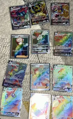 POKEMON VMAX VSTAR FULL ART HOLO FOIL LOT DRAGAPULT ZERAORA MACHAMP 14 CARDS - Image 1