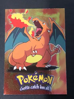 pokemon card 1999 Topps Pokemon The Movie Charizard #E6 foil - Image 1