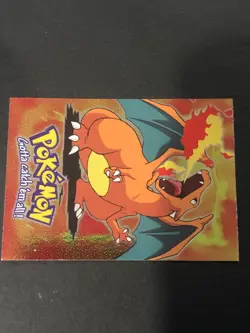 pokemon card 1999 Topps Pokemon The Movie Charizard #E6 foil - Image 2
