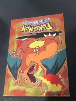 pokemon card 1999 Topps Pokemon The Movie Charizard #E6 foil - Image 3
