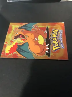 pokemon card 1999 Topps Pokemon The Movie Charizard #E6 foil - Image 4