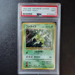Scyther JP Jungle Japanese 123 PSA 9 MINT Pokemon Card Vintage - Image 1