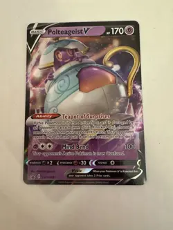 Pokemon: Polteageist V SWSH021 Black Star Promo Card NM/M - Image 1