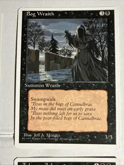 Magic The Gathering 4th Edition 1995 9 Black Card Lot - Image 4